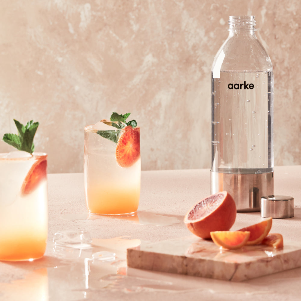 Grapefruit Ginger Mimosa Cocktail recipe with Aarke sparkling water