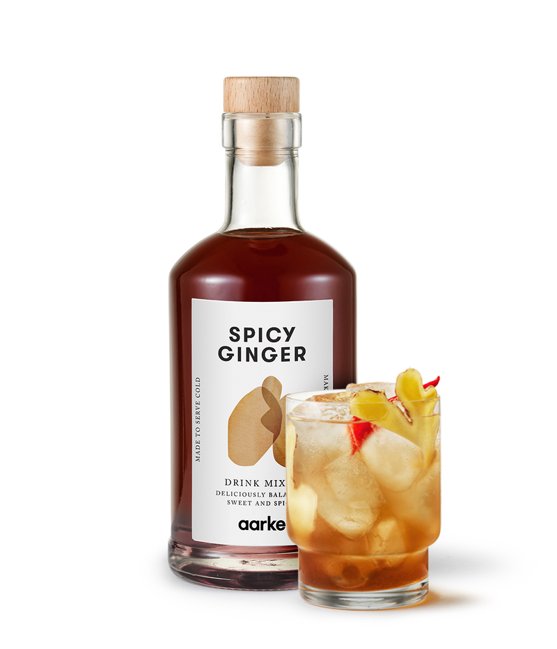 Drink Mixer - Spicy Ginger with a mixed drink